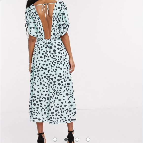 Midi polka dot dress - Picture 4 of 4